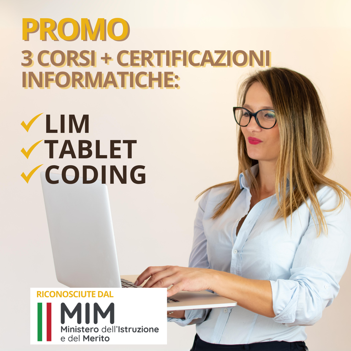 PACCHETTO 3 certificazioni informatiche (LIM + TABLET + CODING)